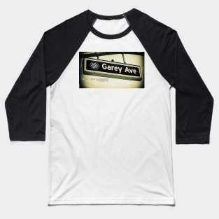 Garey Avenue, Pomona, California by Mistah Wilson Baseball T-Shirt